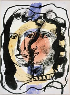Two Faces c1940s-c1950s(?). Creator: Fernand Leger
