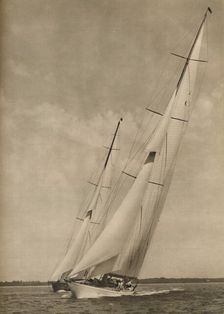 Two Famous Yachts in an exciting contest 1936