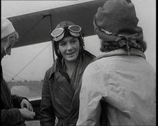 Two Female Civilians About to Pilot a Plane, 1931. Creator: British Pathe Ltd