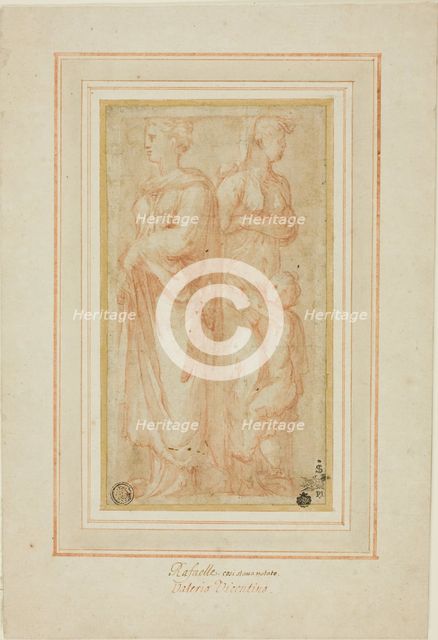 Two Female Figures with Child, 1530/45. Creator: Valerio Belli.