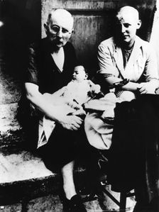 Two female French collaborators, Chartres, France, 1944