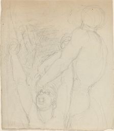 Two Fighting Figures. Creator: John Flaxman