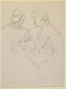 Two figures, 1858. Creator: James Abbott McNeill Whistler