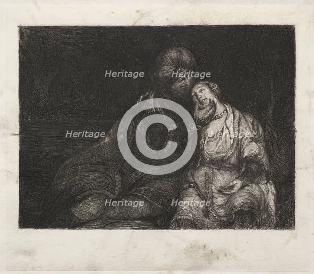 Two Figures, 1800s. Creator: Unknown.