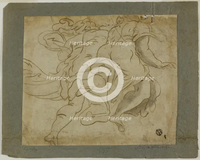 Two Figures Ascending, 1560/70. Creator: Unknown.