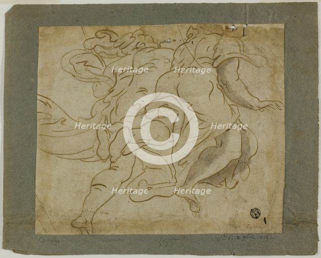 Two Figures Ascending, 1560/70. Creator: Unknown.