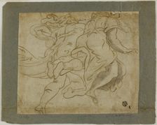 Two Figures Ascending, 1560/70. Creator: Unknown