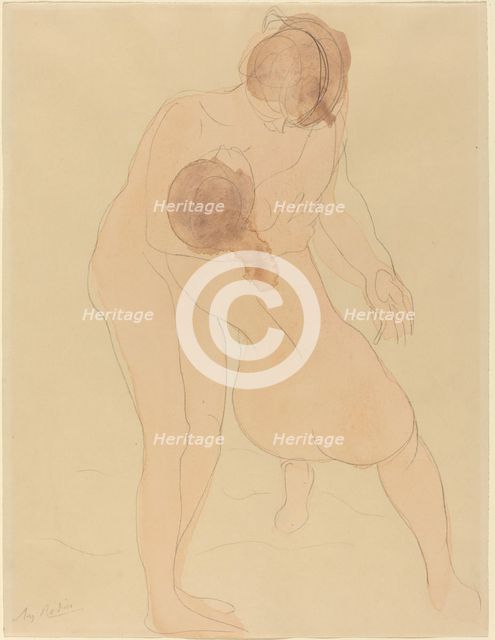 Two Figures, c. 1905. Creator: Auguste Rodin.