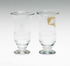 Two Flip Glasses, England, Late 18th century. Creator: Unknown