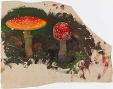 Two Fly Agarics, sketch for the painting Fairy Tale Princess, c1895-1896. Creator: Torsten Wasastjerna