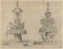Two Fountains. Creator: Unknown