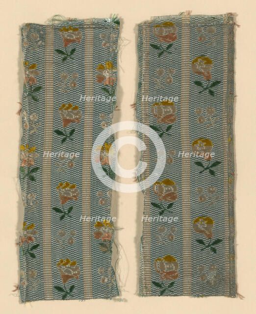 Two Fragments, France, 18th century. Creator: Unknown.