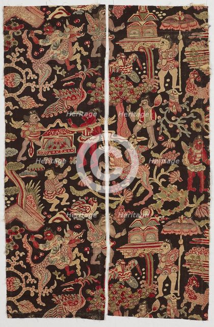 Two Fragments, India, Edo period (1615-1868), 1675/1727. Creator: Unknown.
