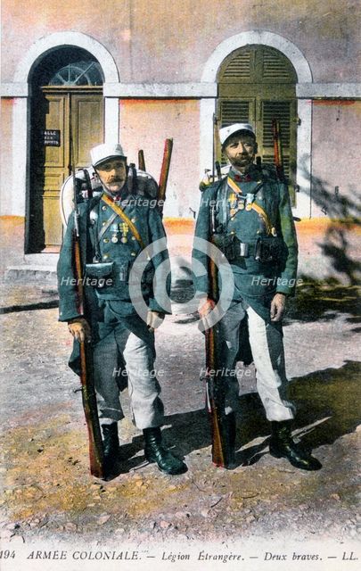 Two French Foreign Legionnaires, 20th century. Artist: Unknown