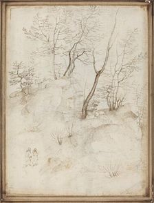 Two Friars on a Hillside [recto]. Creator: Fra Bartolomeo
