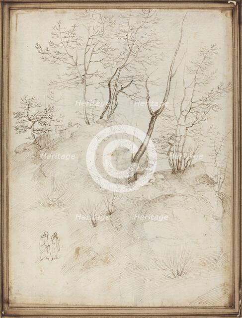 Two Friars on a Hillside [recto]. Creator: Fra Bartolomeo.