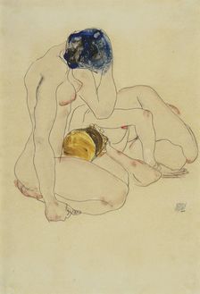 Two friends, 1912. Artist: Schiele, Egon (1890-1918)