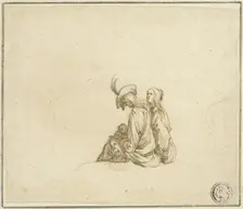 Two Gypsy Women with Child, n.d. Creator: Stefano della Bella