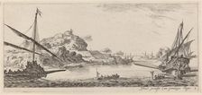 Two Galleys and their Launches, in or before 1647. Creator: Stefano della Bella
