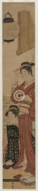 Two Geisha on a Balcony, 1782. Creator: Torii Kiyonaga (Japanese, 1752-1815).