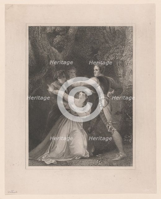 Two Gentlemen of Verona (Shakespeare, Act V, Scene IV), 1823. Creator: William Henry Watt.