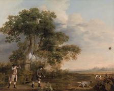 Two Gentlemen Shooting, ca. 1769. Creator: George Stubbs