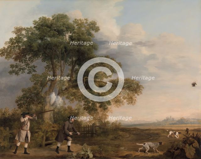 Two Gentlemen Shooting, ca. 1769. Creator: George Stubbs.