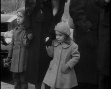 Two girls at the inauguration of President Franklin D Roosevelt, 1933. Creator: British Pathe Ltd
