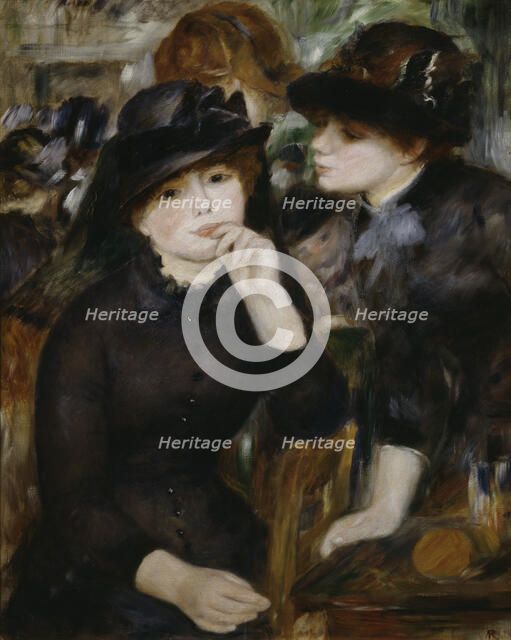 'Two Girls in Black', 1880-1882.  Artist: Pierre-Auguste Renoir