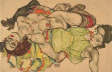 Two Girls Lying Entwined, 1915. Artist: Schiele, Egon (1890–1918)