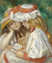 Two Girls Reading, between c1890 and c1891. Creator: Pierre-Auguste Renoir