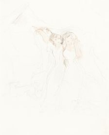 Two Girls under a Cloak. Creator: David Wilkie