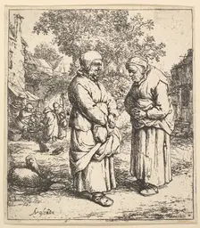 Two Gossips, 1610-85. Creator: Adriaen van Ostade