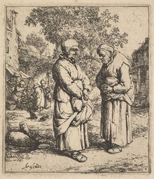 Two Gossips, 1610-85. Creator: Adriaen van Ostade