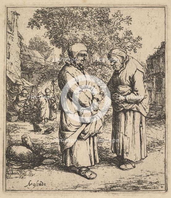Two Gossips, 1610-85. Creator: Adriaen van Ostade.