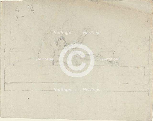 Two Greek Classical Figures, in or after 1797. Creator: John Flaxman.