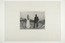 Two Human Beings. The Lonely Ones, 1894. Creator: Edvard Munch