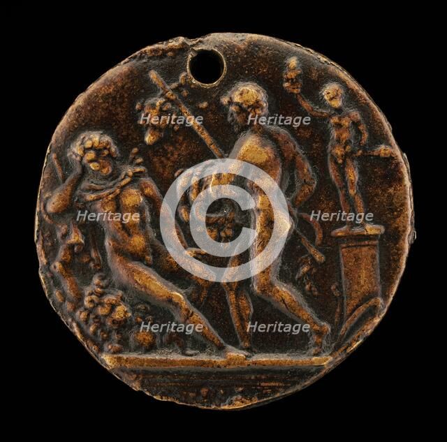 Two Hunters, second half 15th century. Creator: Master IO.FF..