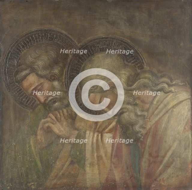 Two Haloed Mourners, ca 1390. Artist: Spinello, Aretino (c. 1350-1410)