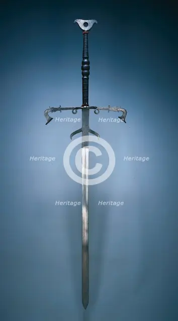 Two-Handed Sword of the State Guard of Julius of Brunswick-Lunüneburg, 1574. Creator: Unknown.
