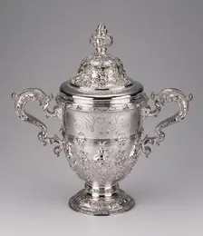 Two-Handled Cup and Cover, London, 1739/40. Creator: Paul de Lamerie