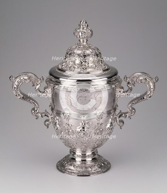 Two-Handled Cup and Cover, London, 1739/40. Creator: Paul de Lamerie.