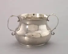 Two-Handled Cup, c. 1720. Creator: George Hanners (American, c. 1696-1740)