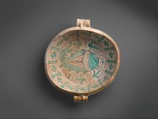 Two-Handled Bowl with Fish, Italian, 1400-1430. Creator: Unknown