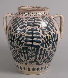 Two-Handled Jar, Italian, early 15th century. Creator: Unknown