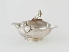 Two-Handled Sauceboat, England, 1730/31. Creator: Edward Feline