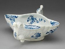 Two-Handled Sauceboat, Worcester, c. 1755. Creator: Royal Worcester