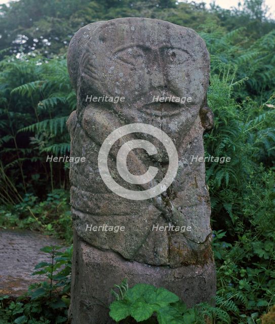 Two-headed Celtic 'Janus' figure, 5th century. Artist: Unknown