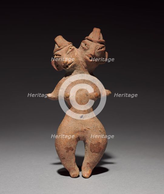 Two-headed Female Figurine, c. 1200-900 BC. Creator: Unknown.