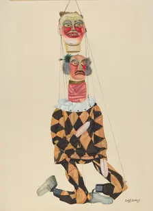 Two-Headed Freak, 1935/1942. Creator: Chris Makrenos
